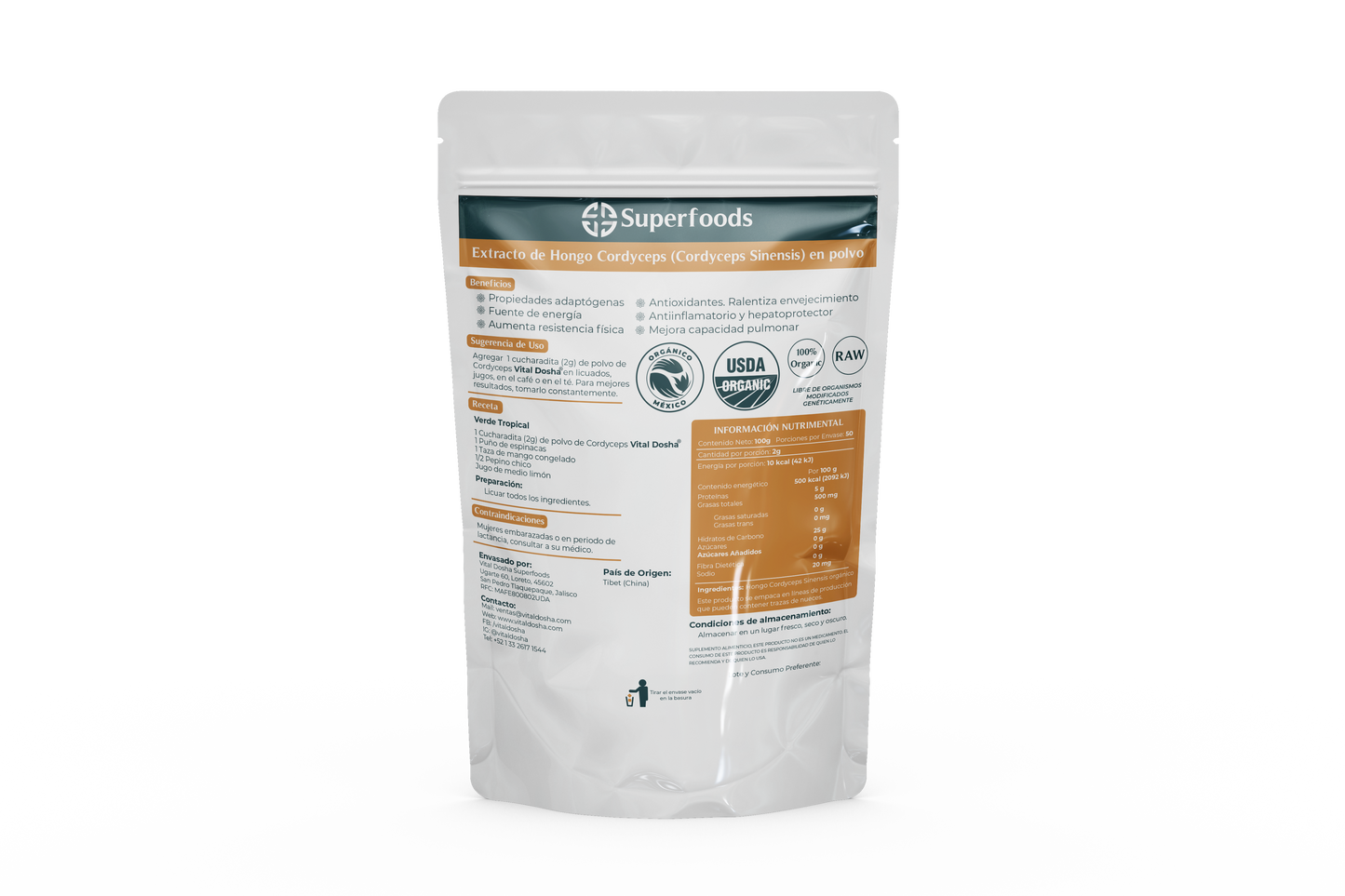 Cordyceps Orgánico 100 gr