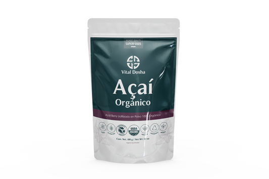 Açaí Orgánico Liofilizado en Polvo 100g